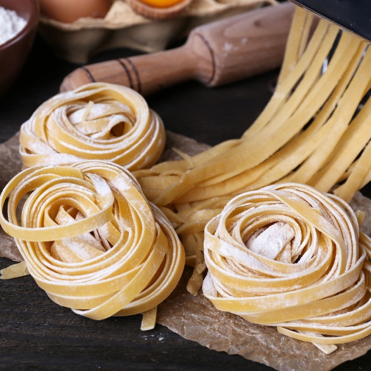 Hjemmelavet italiensk æggepasta