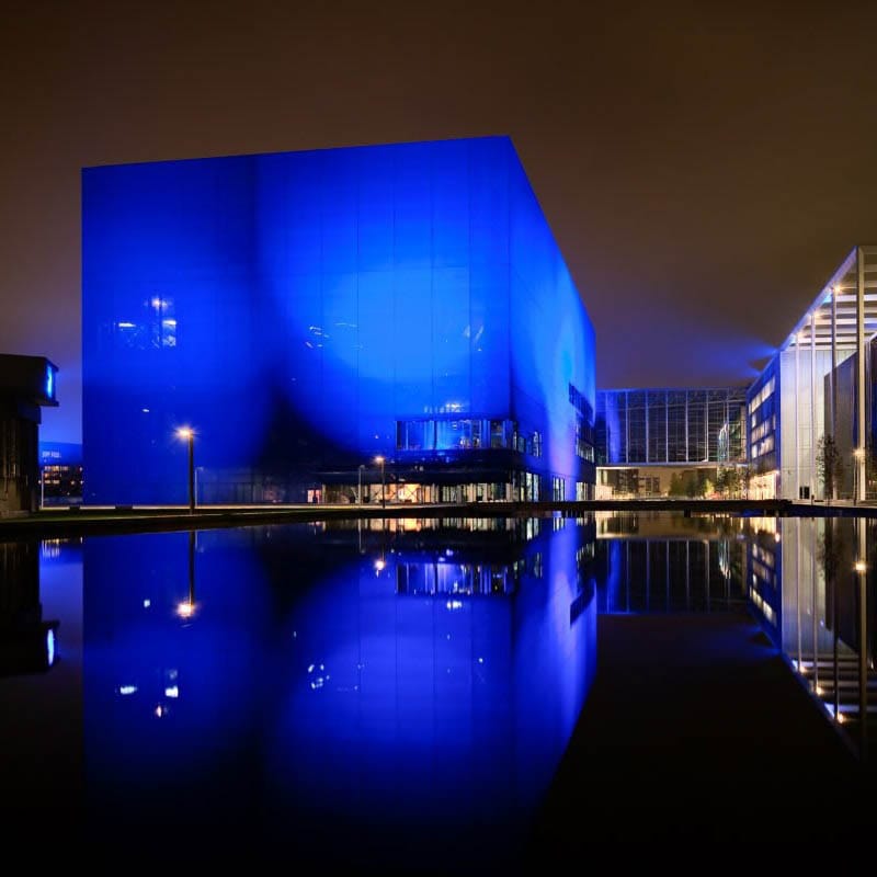 DR Koncerthuset set udefra på guidet rundvisning fra FOF København og Nordsjælland