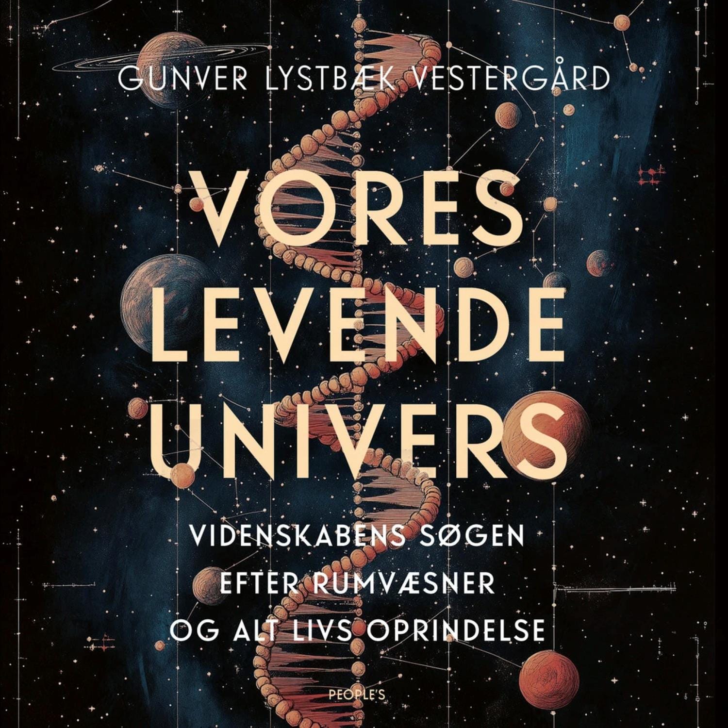 Bogforside af Gunver Lystbæk Vestergårds bog Vores levende univers