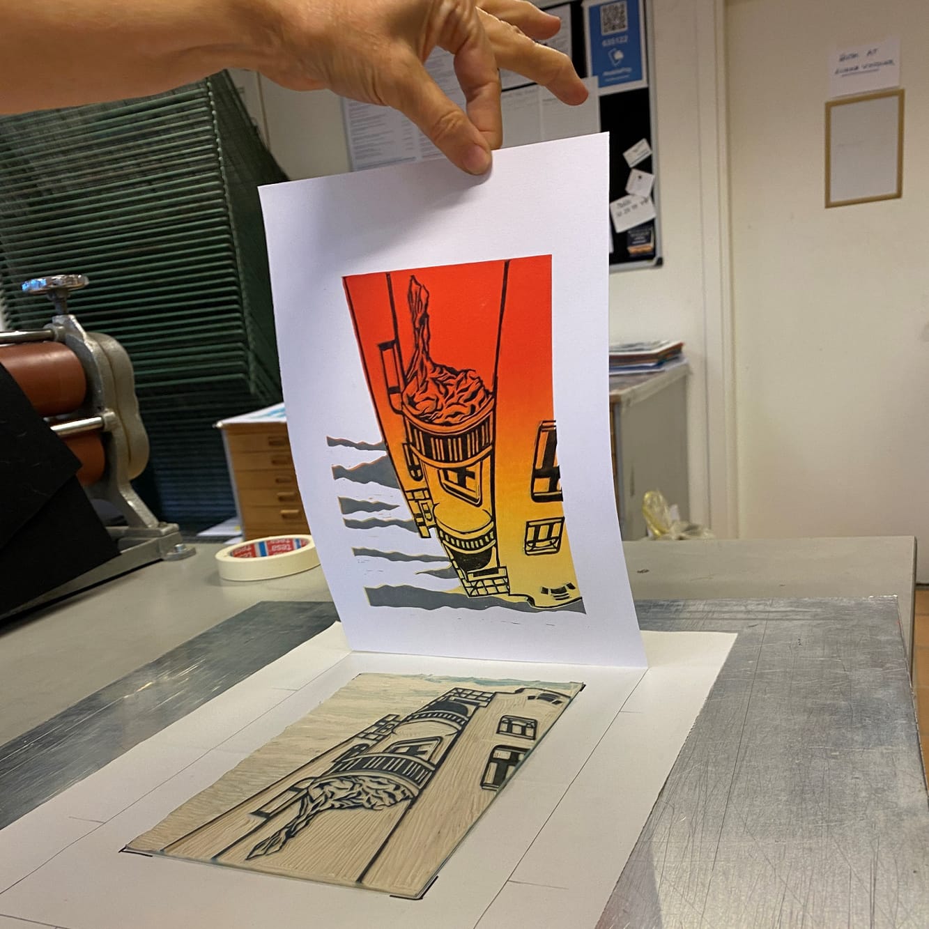 FOF København og Nordsjælland afholder kursus i flerfarvet linoleumstryk