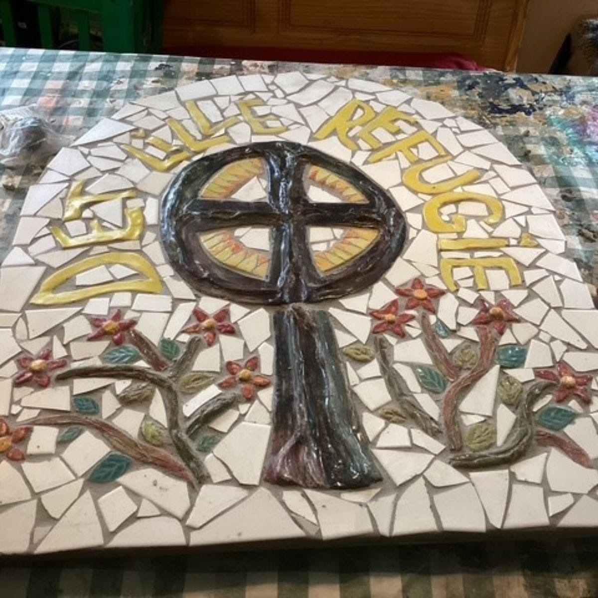 Mosaik du kan lave på kursus hos FOF Djursland