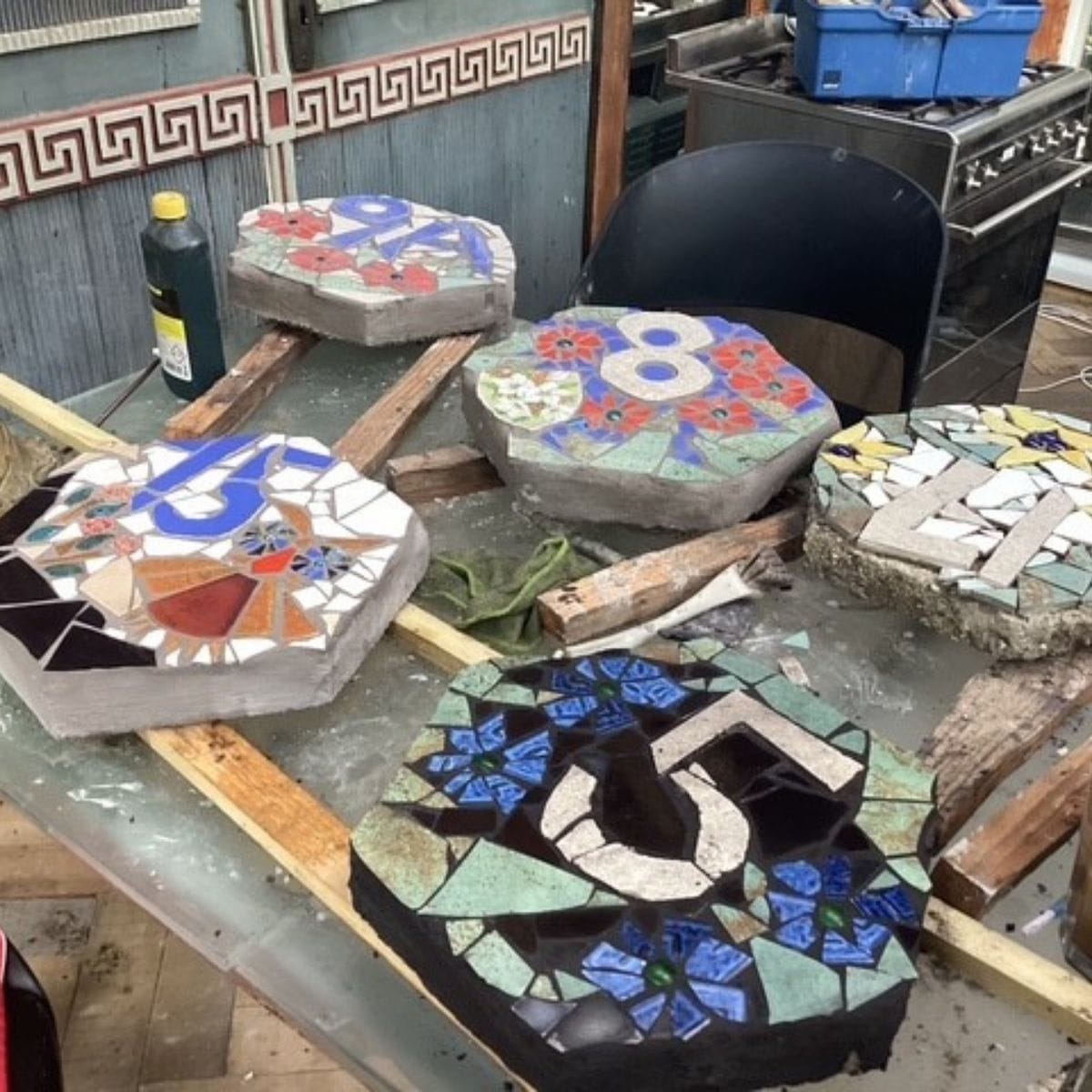 Mosaik du kan lave på kursus hos FOF Djursland