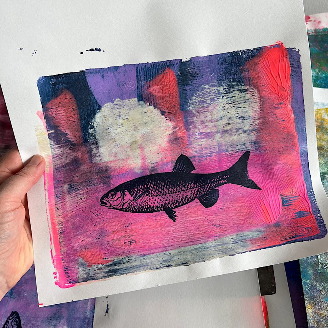 Lær gelliprinting og serigrafi hos FOF København og Nordsjælland