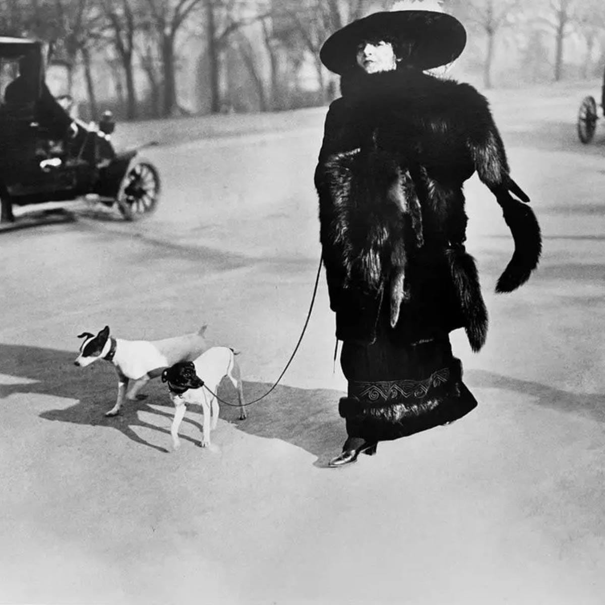 Jacques-Henri Lartigues kunstværk "Avenue du Bois de Boulogne"