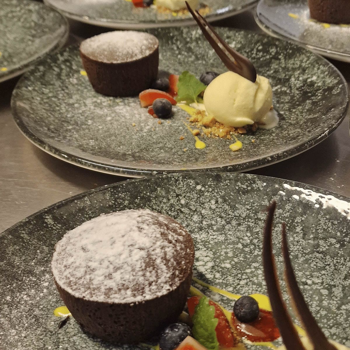 Dessert på Ristorante Alto Palato