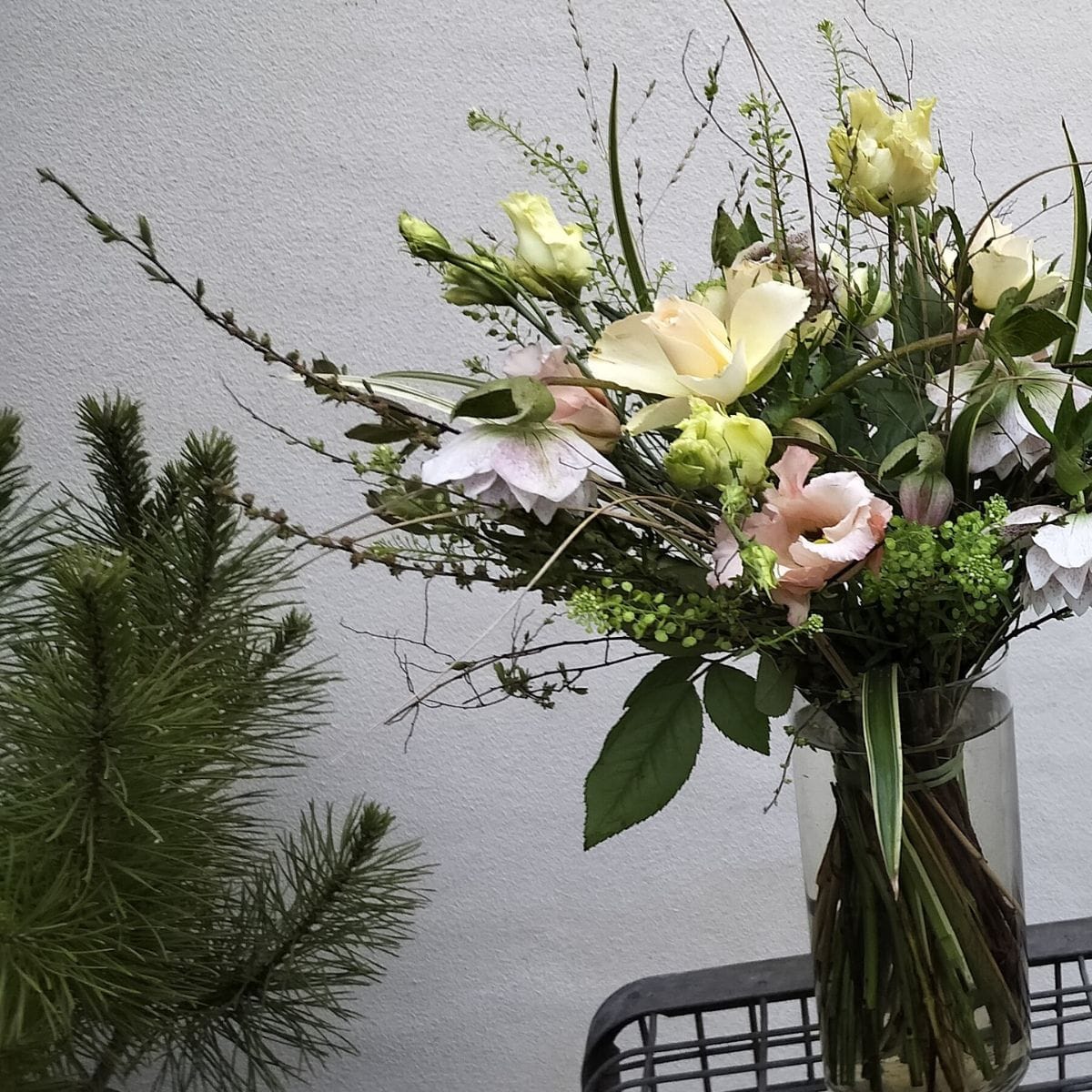 Buket fra blomsterbinding