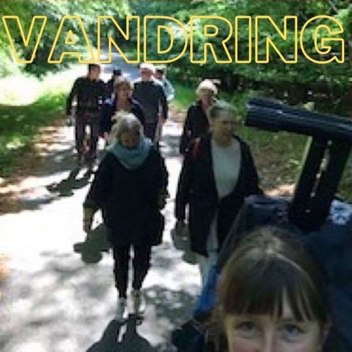 Deltagere på naturvandring med fokus på sang