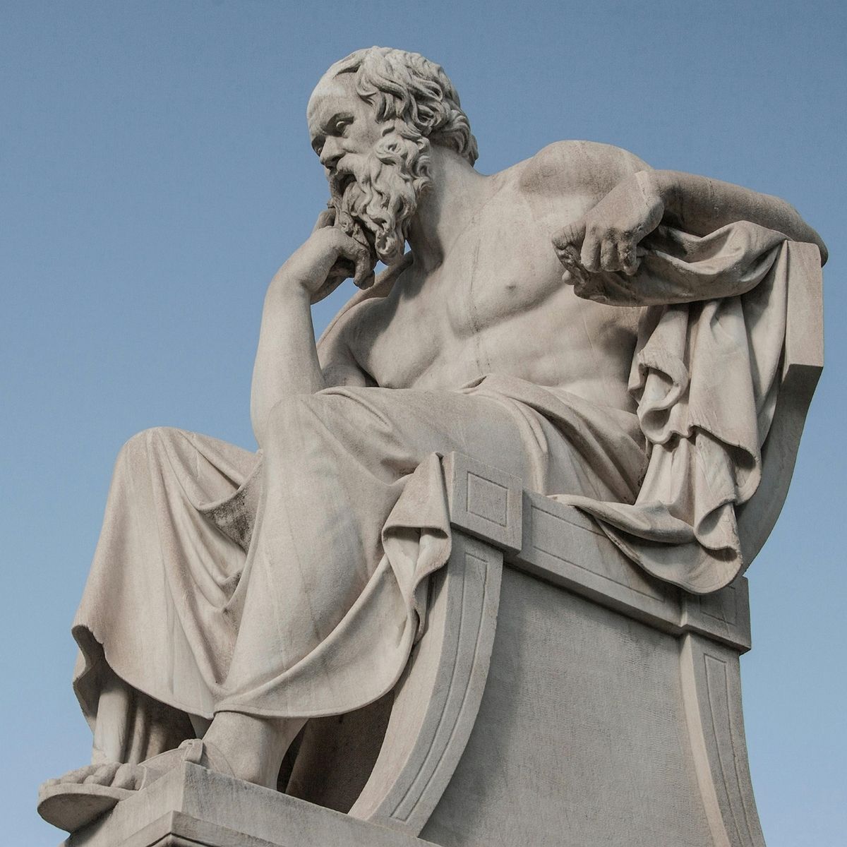 Statue af filosoffen Sokrates 