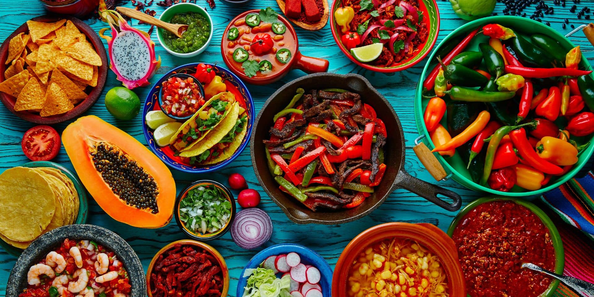Mexicansk mad, som du kan lære at lave på et madlavningskursus i FOF Aarhus