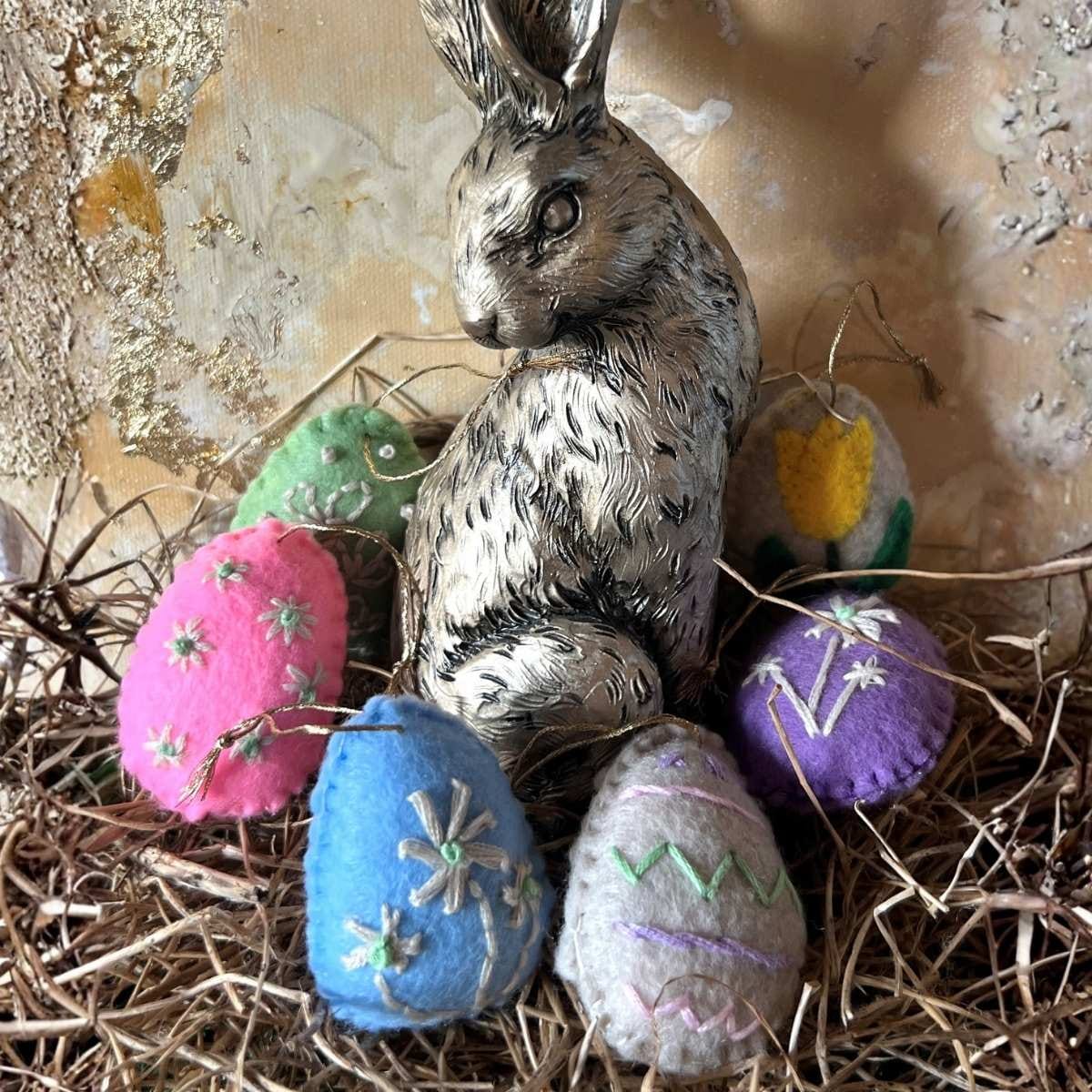 Håndsyede påskeæg i filt | Lær at lave dem i FOF Aarhus