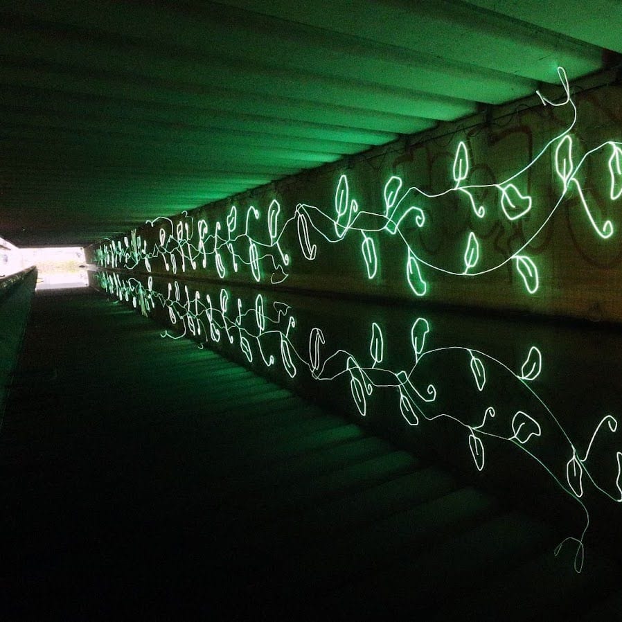 Overgrown – kunstværk på Copenhagen Light Festival