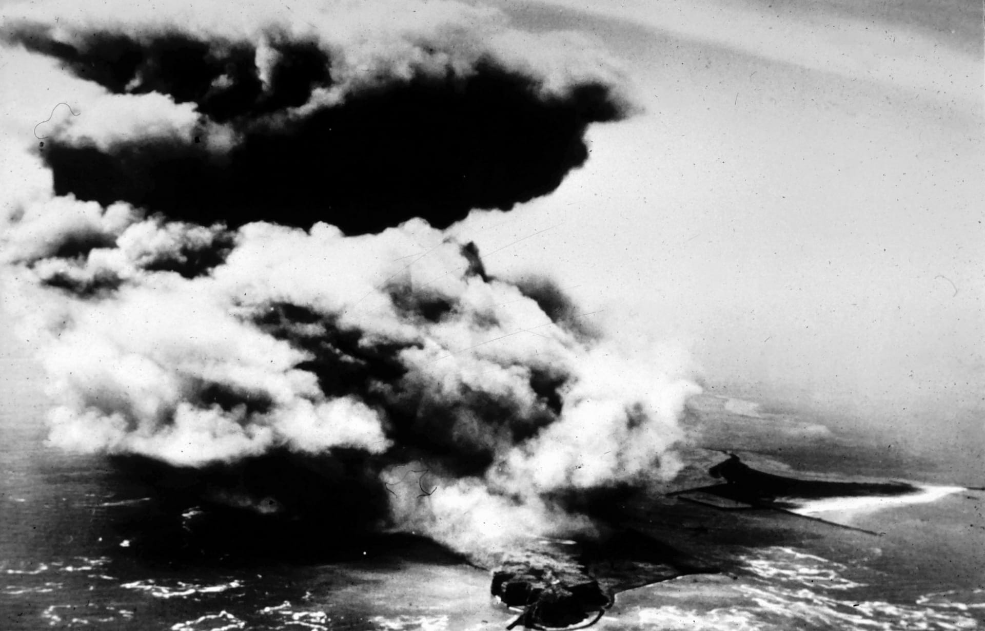 Historisk foto af "Big Bang" efter 2. Verdenskrig, den 18. april 1947