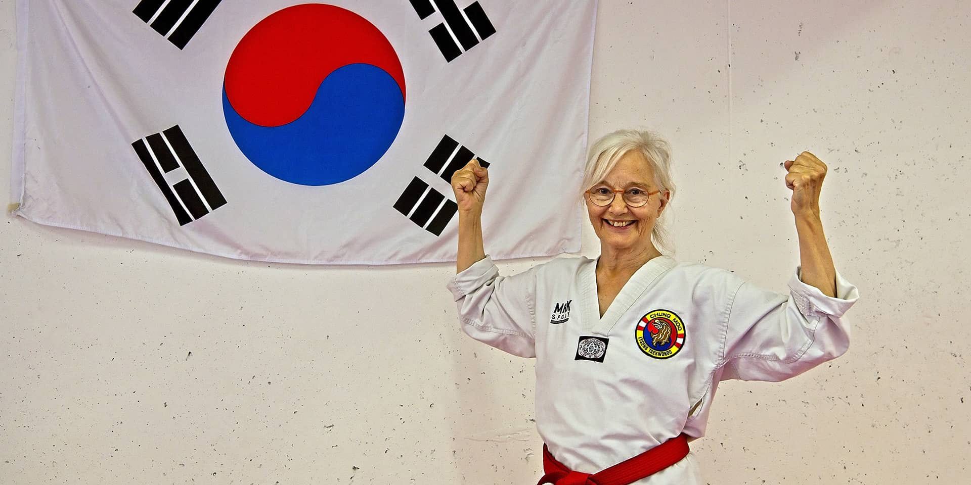 Ingrid Falktoft Andersen, der går til taekwondo i fof aftenskolen aarhus