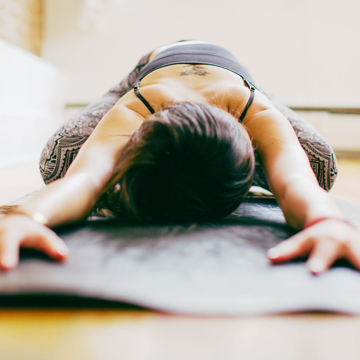 Deltager på workshop i fascial flow