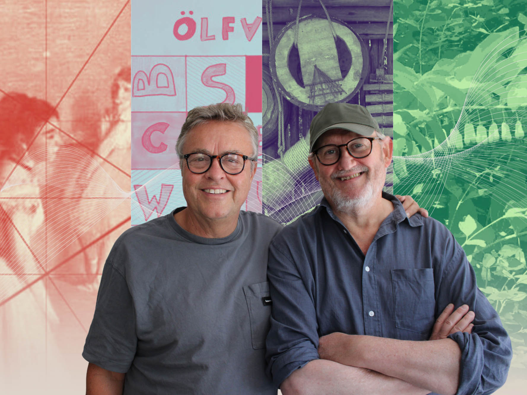 Musikerne og malerne Jakob Olsne og Niller Wischmann