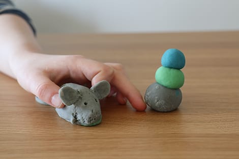 mus lavet af modellervoks 