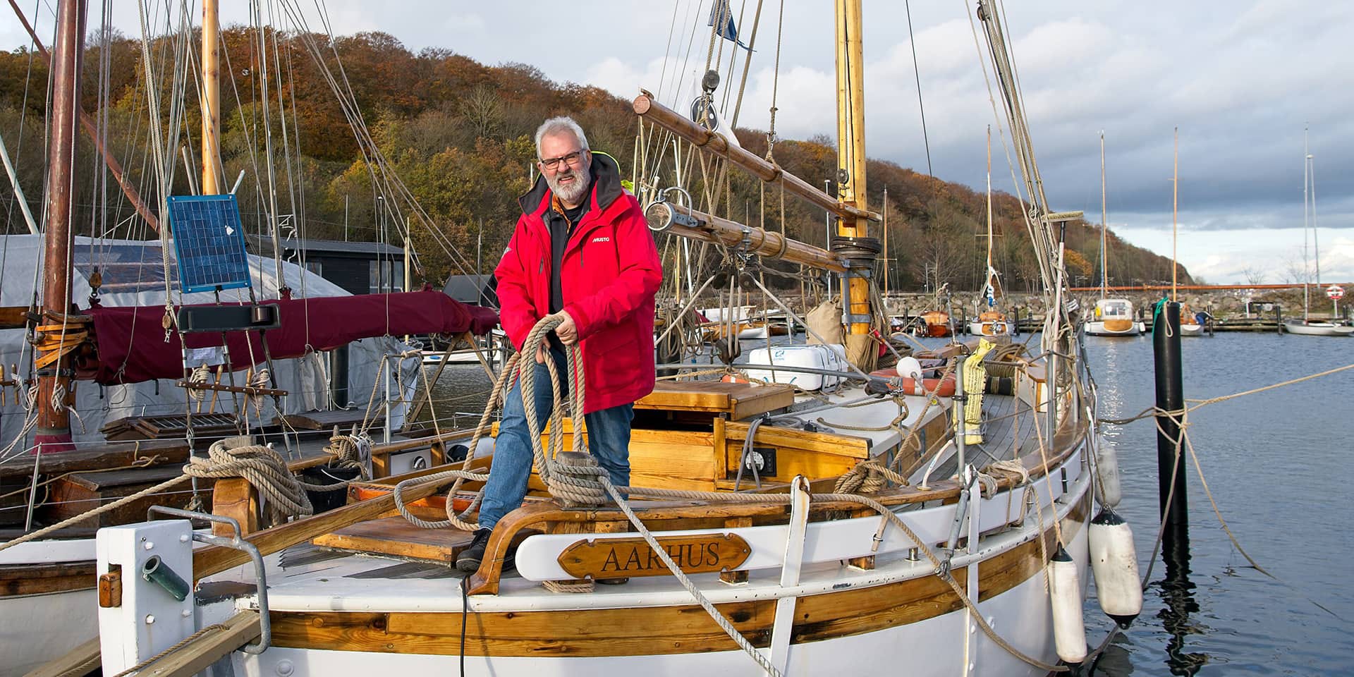 Kursist på bad til Sejlerskole i FOF Aarhus