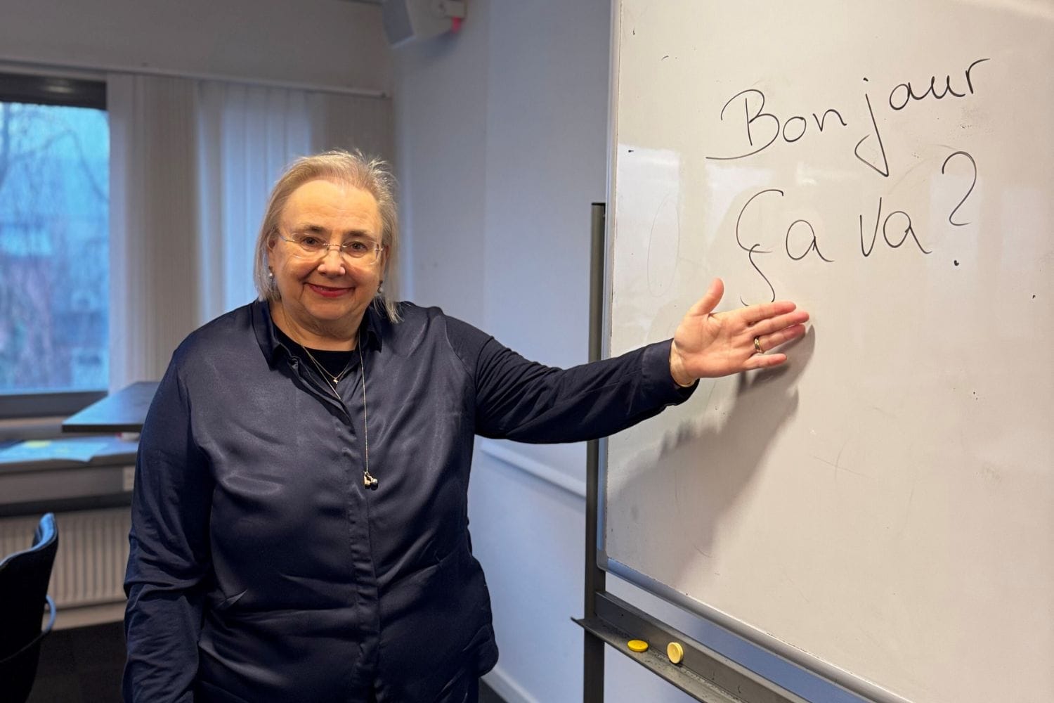 Agnethe Jepsen underviser i Fransk for begyndere på FOF Aftenskolen i Esbjerg