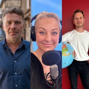 Lasse Engelbrecht, Stephanie Surrugue og Lasse Berg foredrag Trump i terapi hos FOF København og Nordsjælland