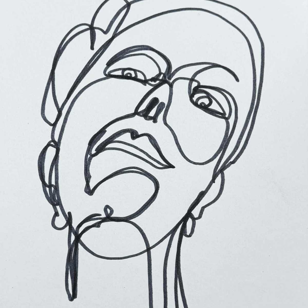 Stregtegning af et ansigt