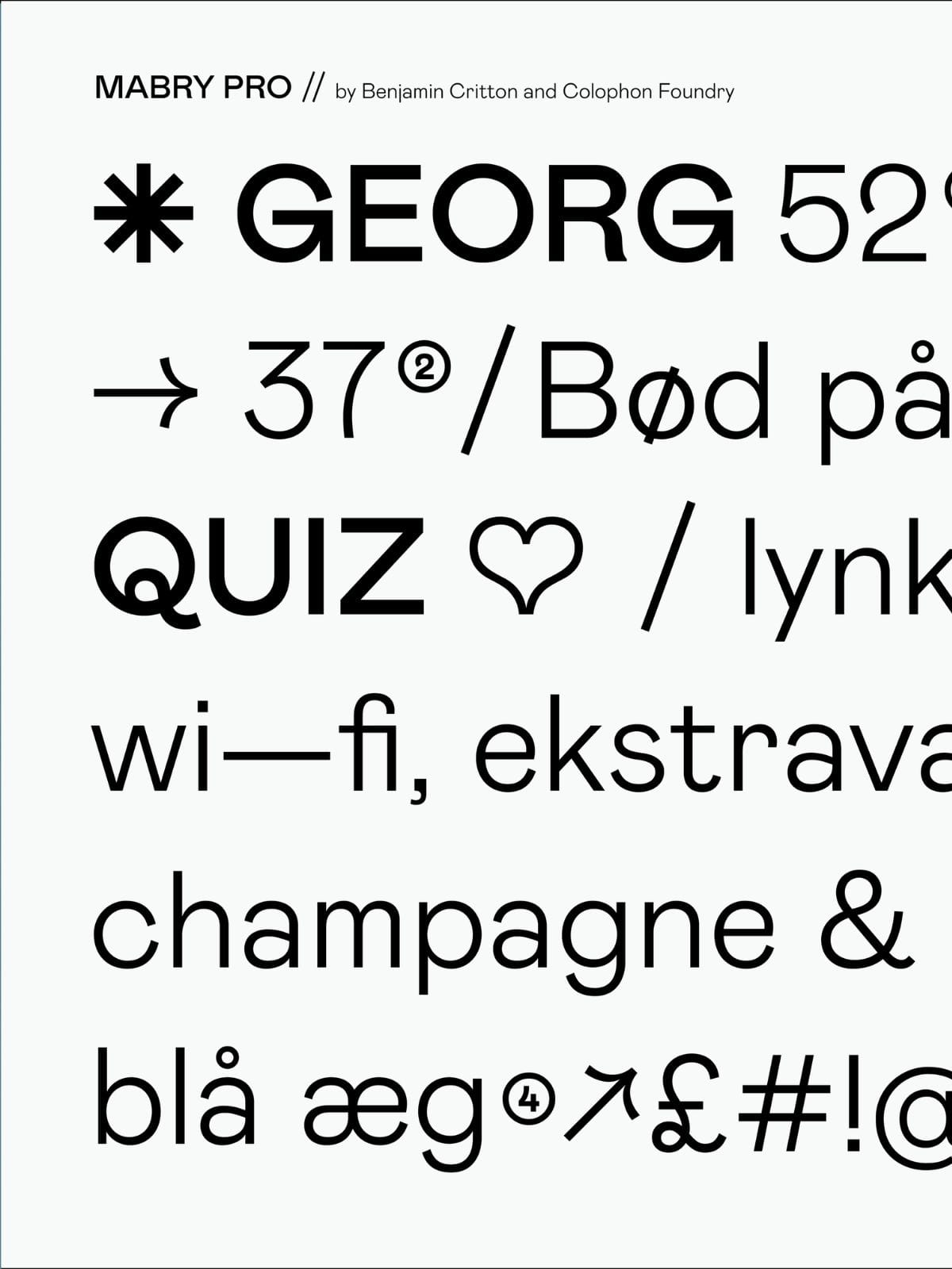 FOF Aftenskolens nye skrifttype Mabry 