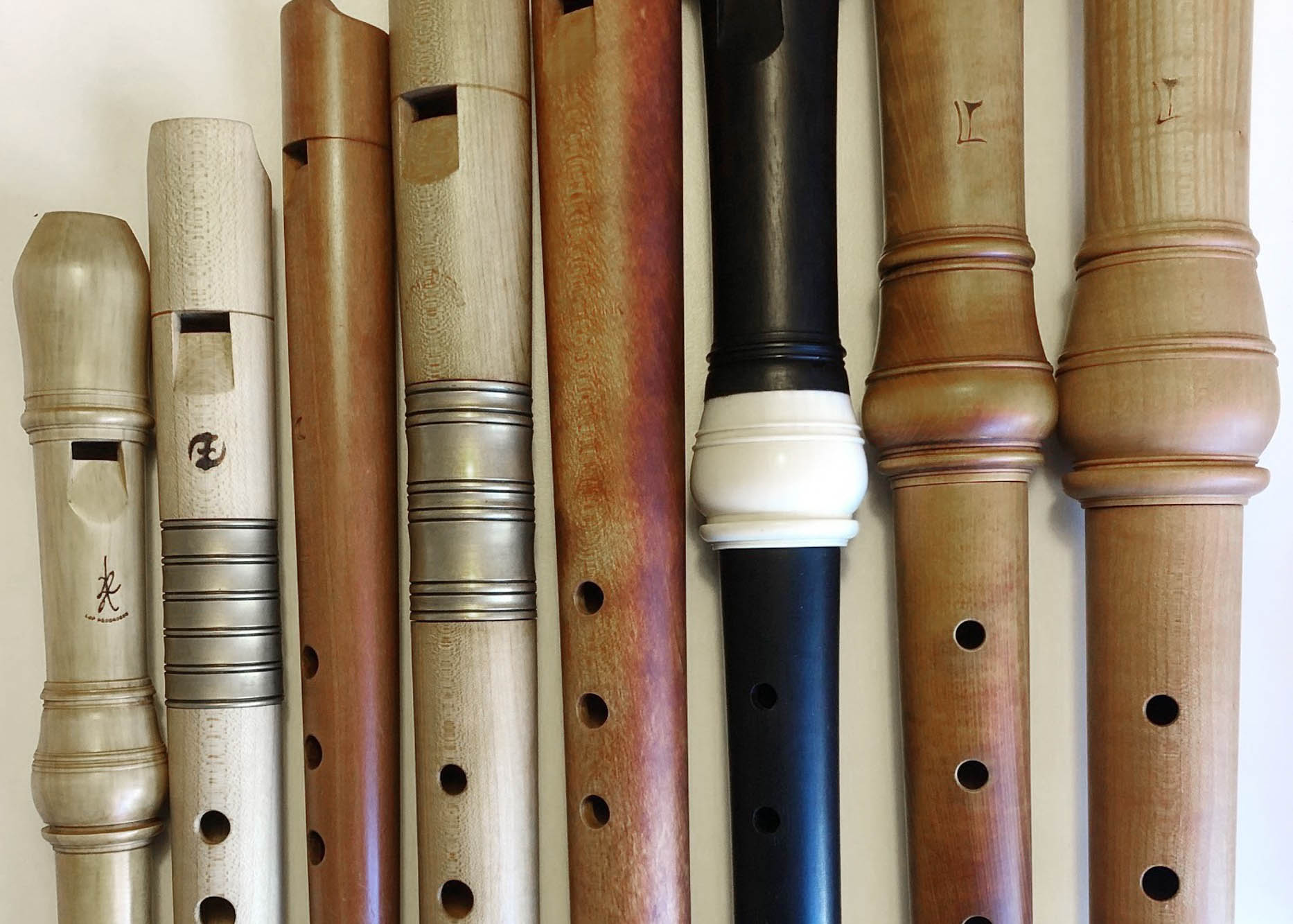 Blokfløjter på række