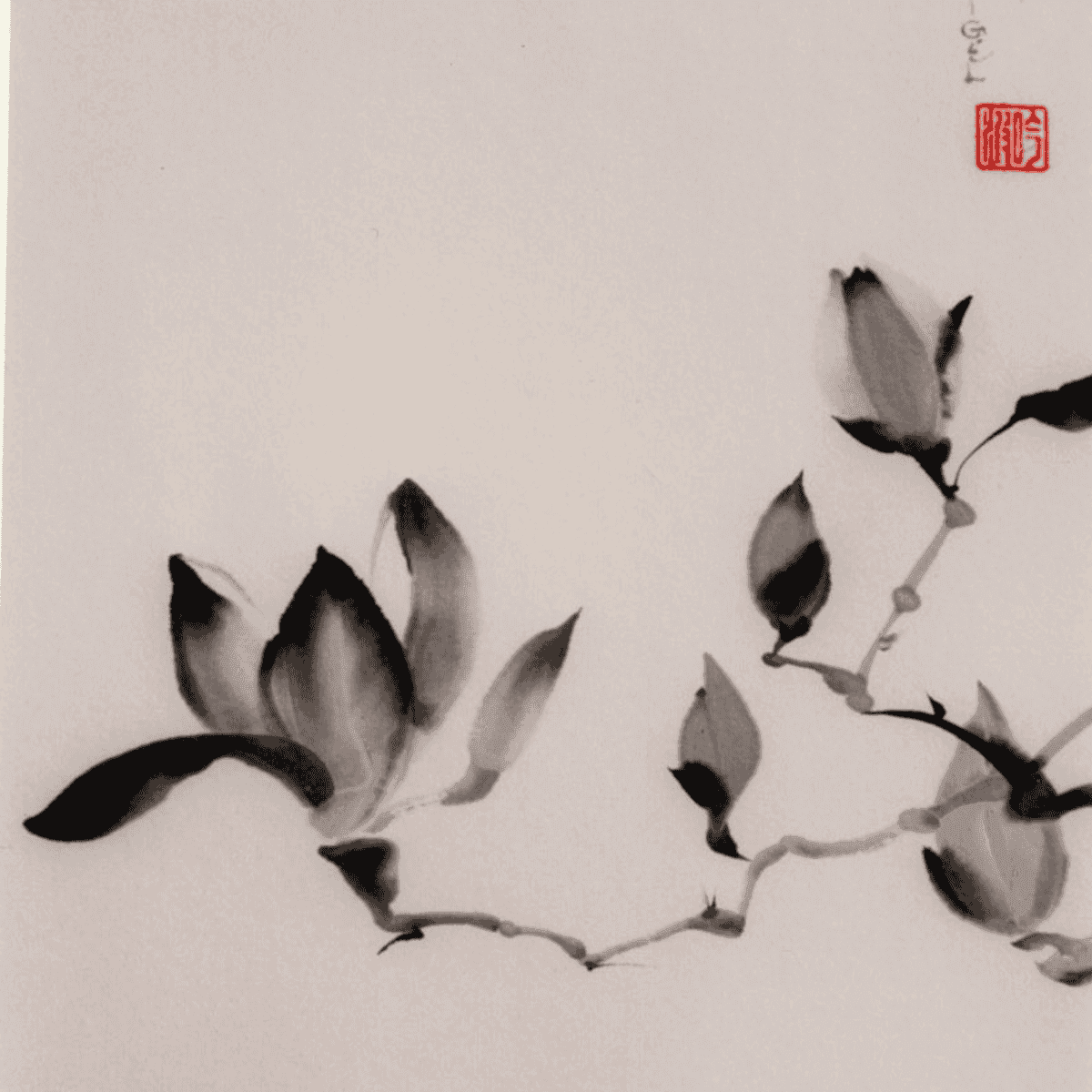 Japansk tuschtegning hos FOF København og Nordsjælland