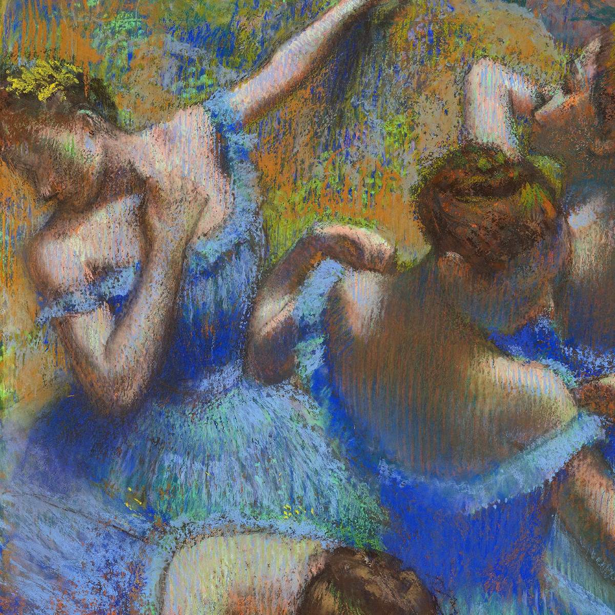 Degas Danserinder. Pasteltegning kursus hos FOF København og Nordsjælland