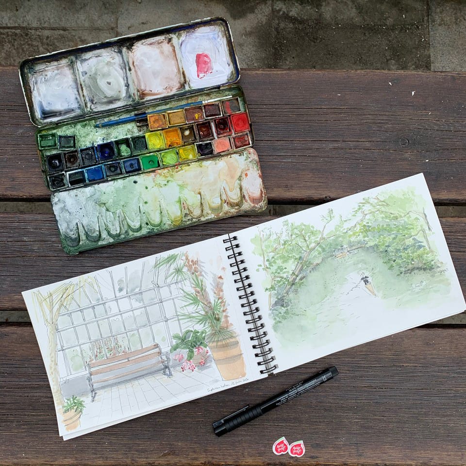 12-weeks watercolour class – FOF København og Nordsjælland