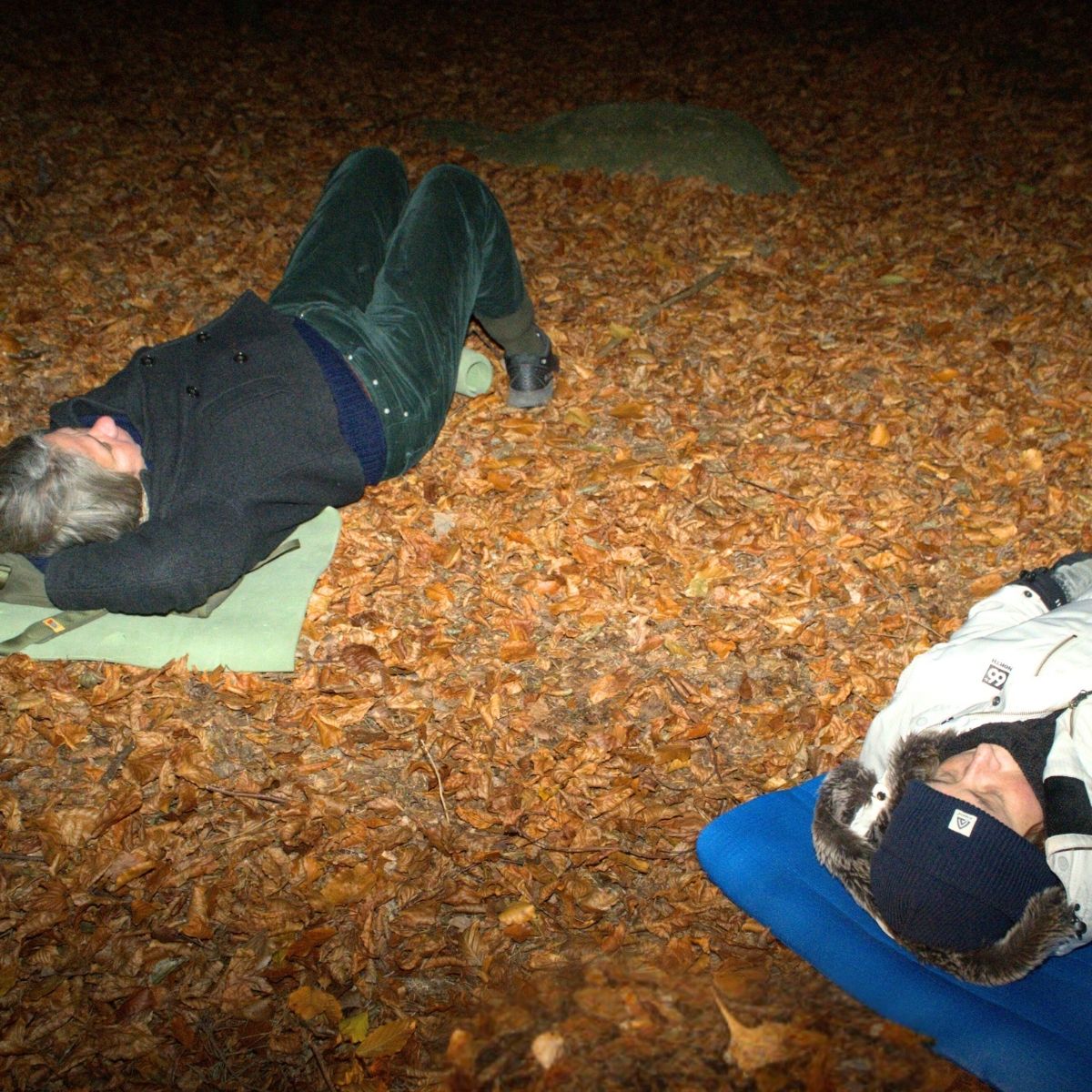 Kursister til skovbad.