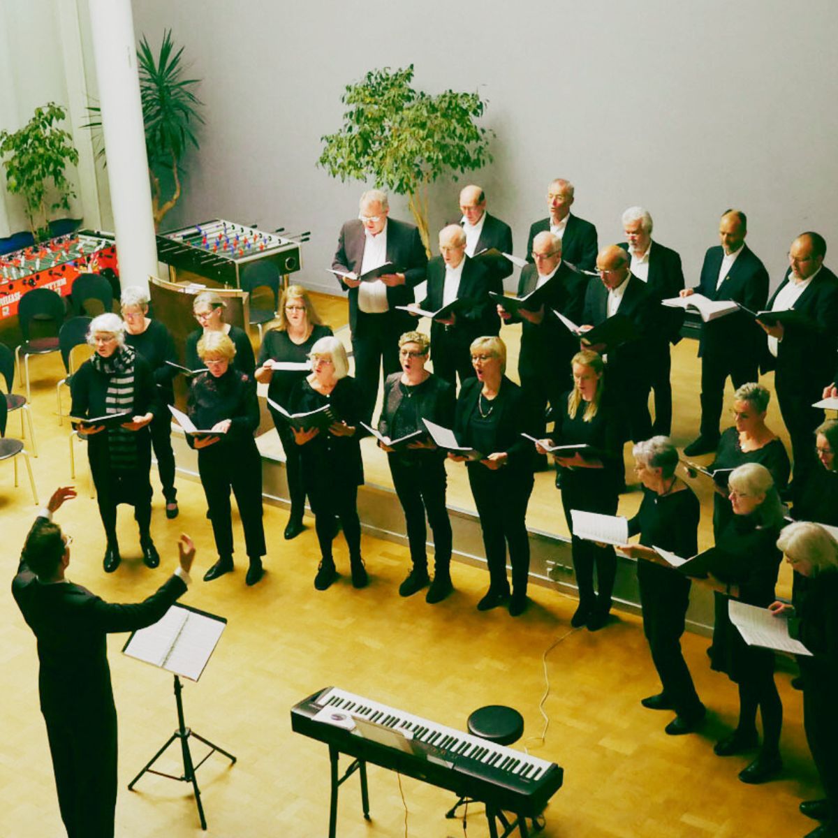 Deltager på kor ved Herning korforening