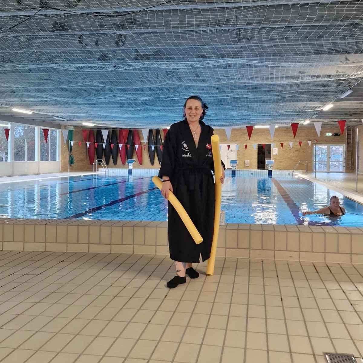 Assisterende svømmetræner Ninna Møller Kristensen i Rødby Svømmehal