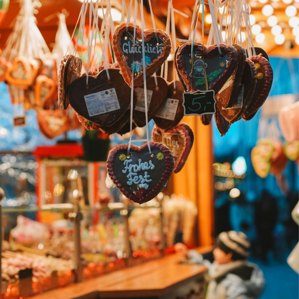 tyske julekager på et tysk julemarked