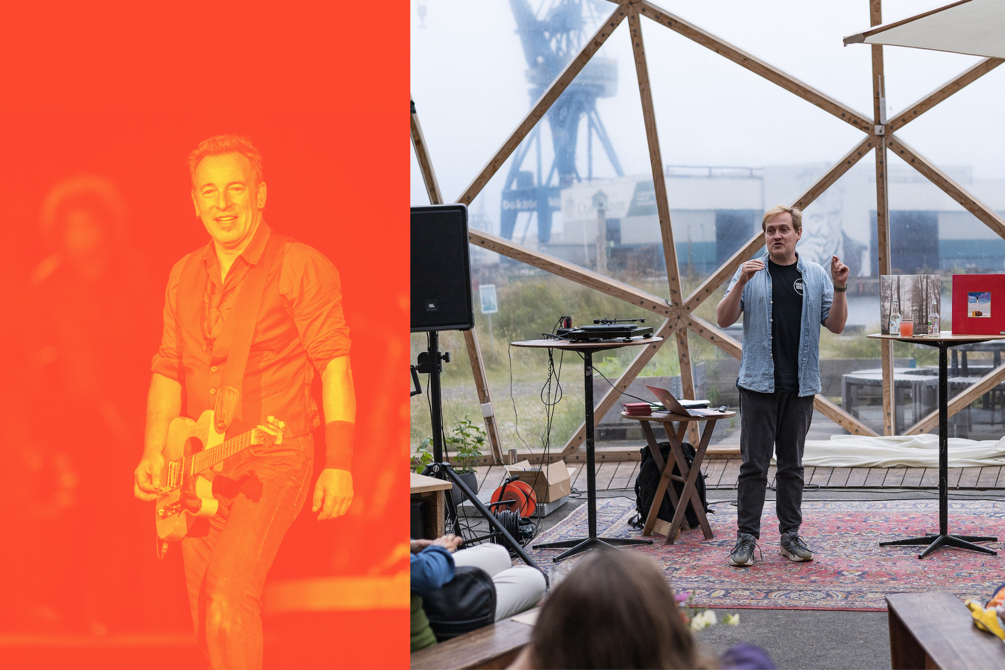 “Bjørn Zäll fortæller om Bruce Springsteen og spiller musikalske indslag hos FOF København og Nordsjælland.”