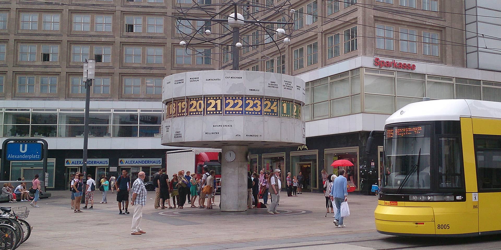 Billede af verdensuret på Alexandersplatz i Berlin | Tysk sprogkursus på FOF Aftenskolen Aarhus