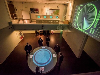 Ejbybunkeren set ovenfra. Rundvisning med FOF København og Nordsjælland