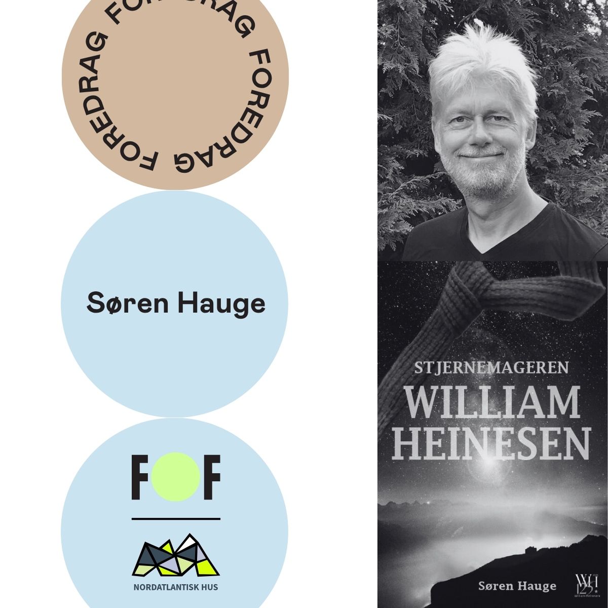 Grafik af foredraget med Søren Hauge om Stjernemageren William Heinsen