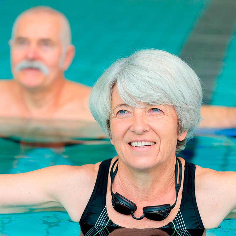 Bevægelse i varmt vand i Ebeltoft med FOF Djursland