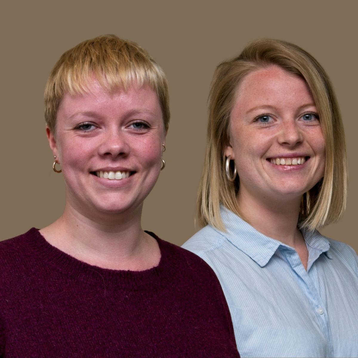 Michala Clausen og Charlotte Staulund fra Ernæring og sundhed har været i praktik i FOF Aarhus