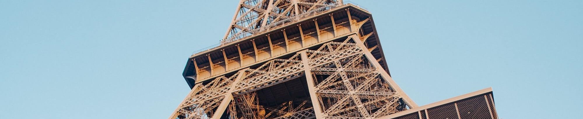 Eiffeltårnet set i frøperspektiv